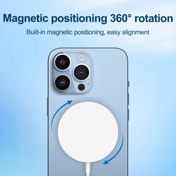 QI2 wireless charger for iphone QI2 magnetic wireless charger magnetic wireless charging for iphone 12, 13, 14, 15 series