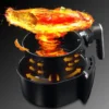 Manufactures hot sale air fryer large capacity air fryer 5.5 liter digital power air fryer wholesale