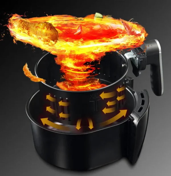 Manufactures hot sale air fryer large capacity air fryer 5.5 liter digital power air fryer wholesale