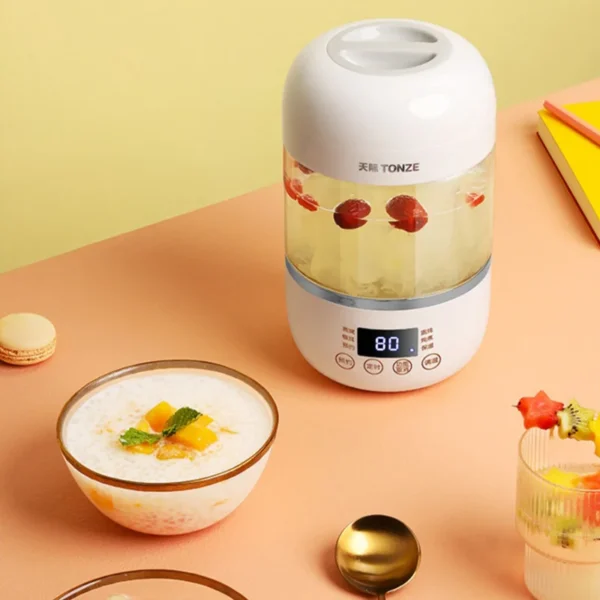 Tonze 700ml Multi-Function Bird Nest Cooker Porridge Soup Stew Cup Mini Slow Cooker To Cook Bird Nest