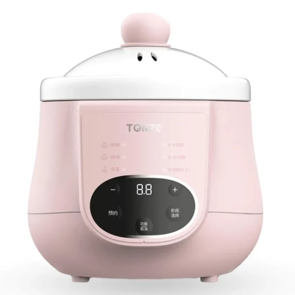 Tonze Smart Preset Mini Ceramic Liner Slow Cooker 1L For Soup Baby Porridge Bird Nest Electric Crock pot