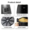H0b12e9adab644fdfae84661df98cdb59u.webp Household 4.5L Touch Screen Air Fryer Electric Deep Fryer Oven Smart Air Fryers With Independent Baskets