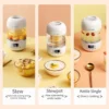 Tonze 700ml Multi-Function Bird Nest Cooker Porridge Soup Stew Cup Mini Slow Cooker To Cook Bird Nest