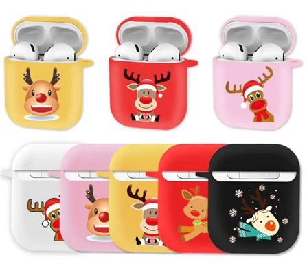 Customized Christmas Gifts Cute TPU Earphone Accessories, Headphones Charging TPU Cases For Apple Airpods