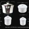 Tianji Electric Crock Pot China Health Cooker Stainless Steel OEM Automatic Multi Slow Stew Cooker with Ceramic Liner