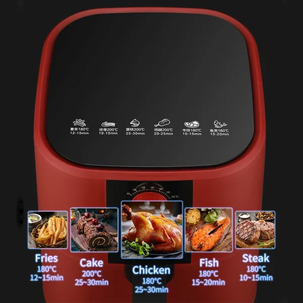 Touch screen air fryer oven 5l digital electric deep power air fryer oven steam oven air fryer