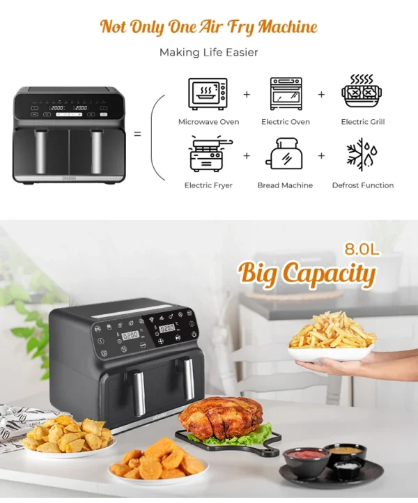 H3761950882ab4515aebec7d76f6df91c9.webp Air Fryer Machine Square Professional Hot Seller Multi Electric Air Fryer