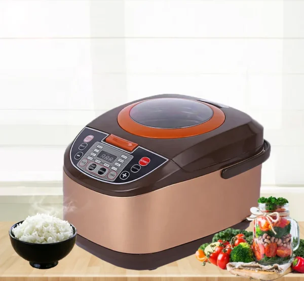 8 in 1 Stainless steel 5L slow cooker steamer saute warmer keep warm rice cooker