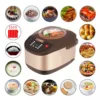 8 in 1 Stainless steel 5L slow cooker steamer saute warmer keep warm rice cooker