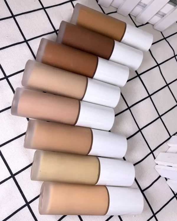 bulk small order makeup liquid private label vegan full cover water proof skin foundation
