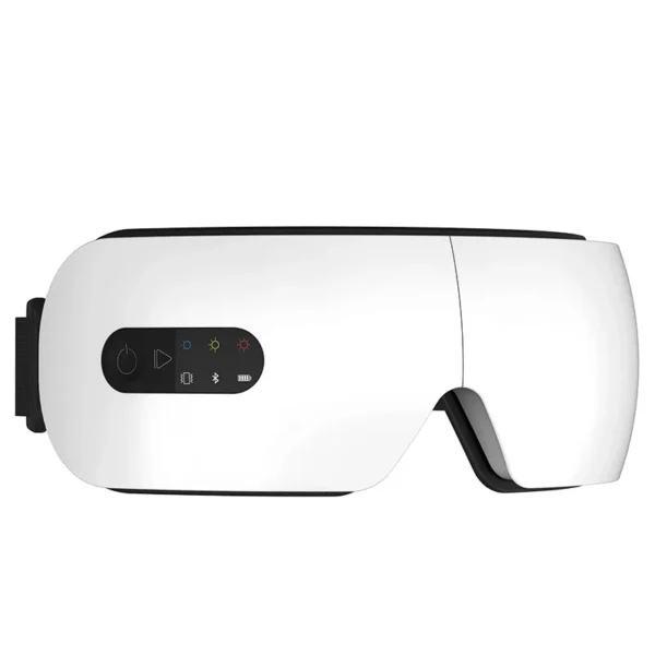 Hot compress and air pressure eye massage equipment foldable wireless portable eye massager with heat