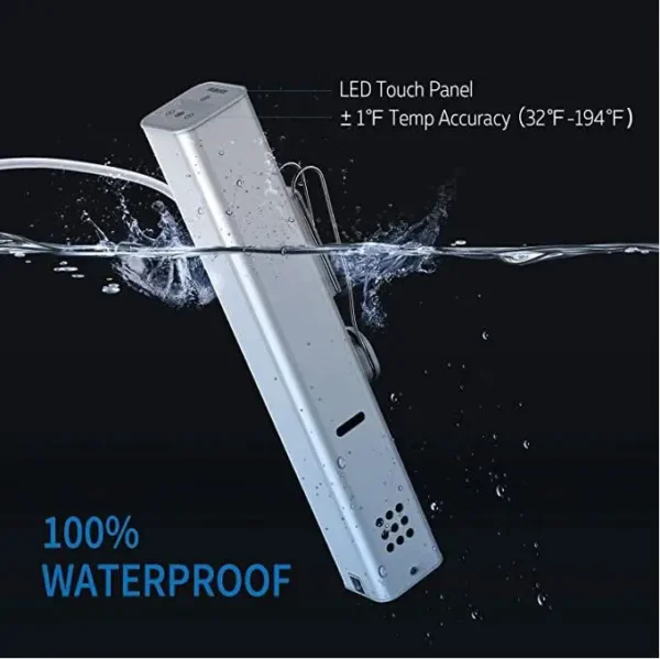 H54fd72c3bc8d404d8c8fef27a00a632fV.webp IPX7 Waterproof Slow Cooking Machine 1800W Sous Vide Cooker With Temperature And Timer Control