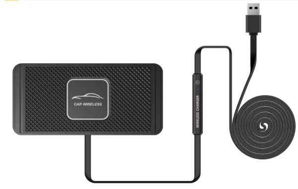 Wireless car Charger Charging pad 15w Non Slip qi Fast Charger for car Wireless Phone Charger for Android for iPhone