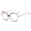 MS 82097 2023 New  Women Square Frame Gear Design TR90+CP Optical Anti-Blue Light Glasses Frame Fashion Colorful Custom Logo