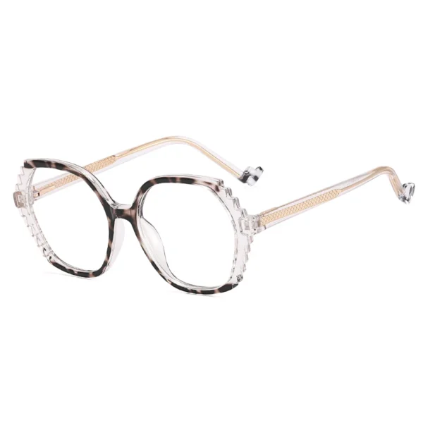 MS 82097 2023 New  Women Square Frame Gear Design TR90+CP Optical Anti-Blue Light Glasses Frame Fashion Colorful Custom Logo