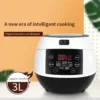Upgraded 3L Smart Rice Cooker Cylinder 500W Car Noodles Cooker Liner Upgraded Non-stick Rice Cooker Electric OEM Stainless Steel