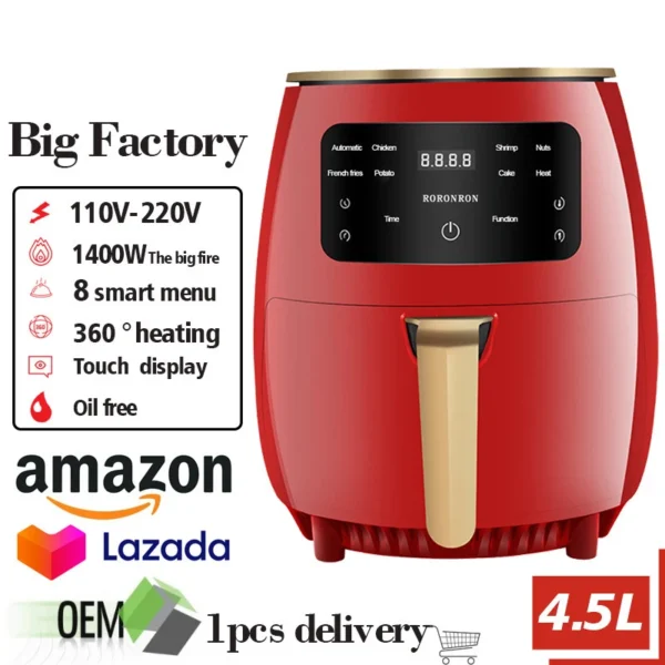 Chicken express aire freidora hornos oil free commercial electric pressure stainless steel liner pressure air fryer digital