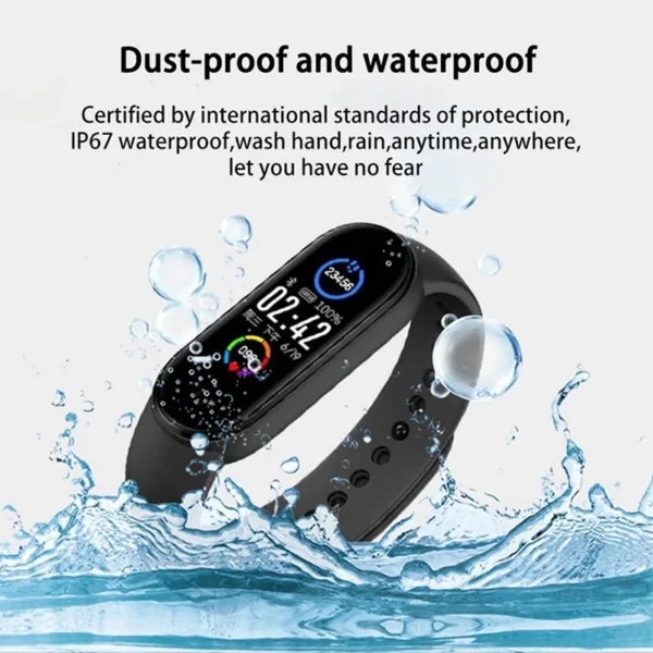 2022 NEW M6 Sport Smart Watch Men Watch Wristband Fitness Tracker Women Smartwatch Play Music Bracelet Smartband for Android iOS