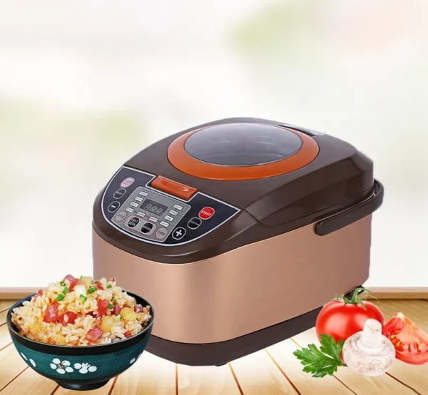 8 in 1 Stainless steel 5L slow cooker steamer saute warmer keep warm rice cooker