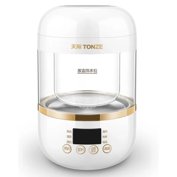 TONZE Factory price mini travel bird's nest cooking health pot with CE CB ETL glass stewing slow cooker