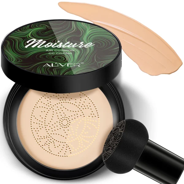 ALIVER Natural  Color Mushroom Head Air Cushion Cc Cream Stamp Air Cushion Foundation