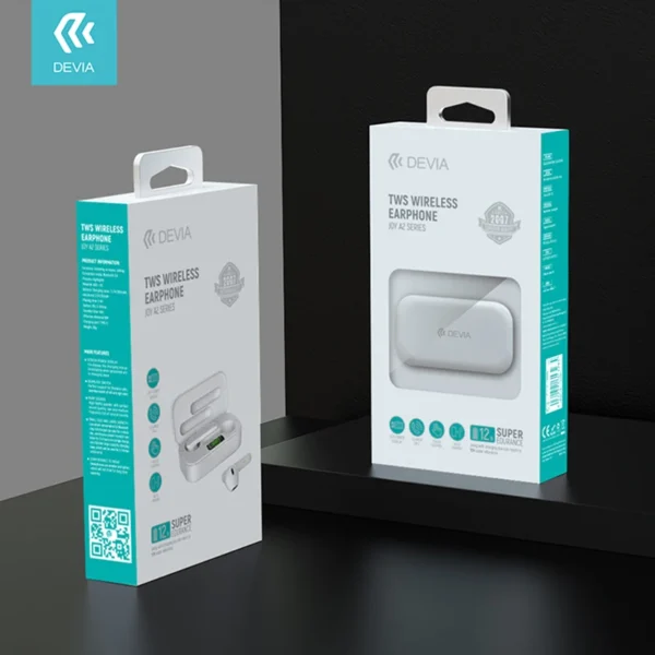 Devia LED Display Mini Audifonos BT 5.0 True Wireless I12 Earpoding I12 Tws Headphone Earbuds electronics earphone bulk with mic