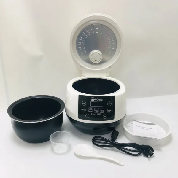 Upgraded 3L Smart Rice Cooker Cylinder 500W Car Noodles Cooker Liner Upgraded Non-stick Rice Cooker Electric OEM Stainless Steel
