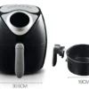 Manufactures hot sale air fryer large capacity air fryer 5.5 liter digital power air fryer wholesale