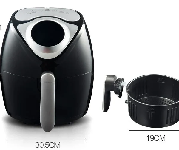 Manufactures hot sale air fryer large capacity air fryer 5.5 liter digital power air fryer wholesale