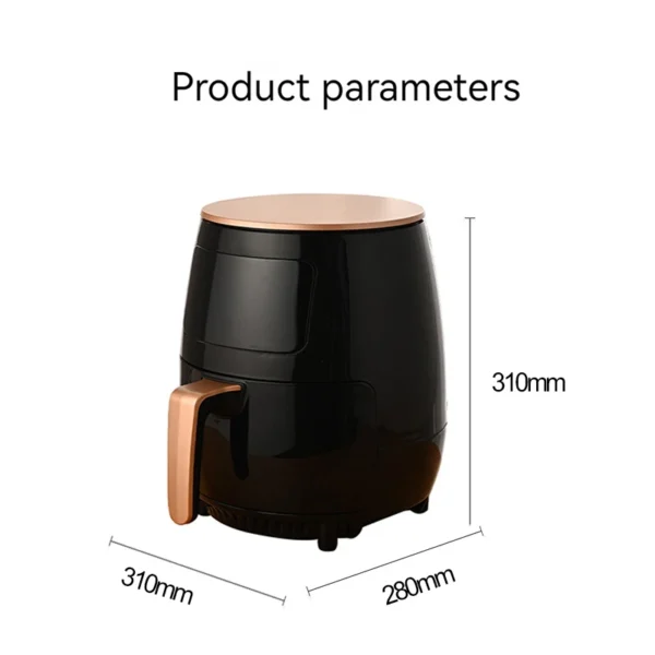 H99791a96c8dc46cd8863493a93a8fc78d.webp Household 4.5L Touch Screen Air Fryer Electric Deep Fryer Oven Smart Air Fryers With Independent Baskets
