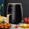 H9dbbd5a6c7d54e9dbdea790bbcd2e5d8t.webp Household 4.5L Touch Screen Air Fryer Electric Deep Fryer Oven Smart Air Fryers With Independent Baskets