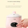 Tonze Smart Preset Mini Ceramic Liner Slow Cooker 1L For Soup Baby Porridge Bird Nest Electric Crock pot