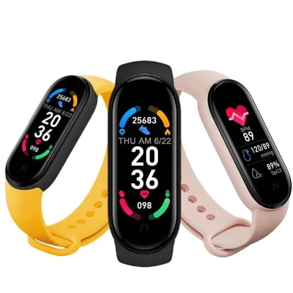 2022 NEW M6 Sport Smart Watch Men Watch Wristband Fitness Tracker Women Smartwatch Play Music Bracelet Smartband for Android iOS