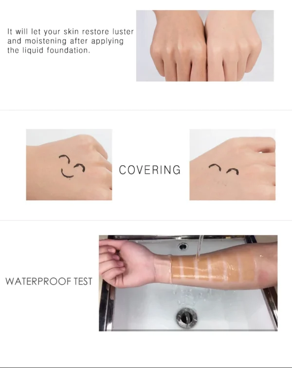 LOW MOQ 1 PCS Nude Makeup Full Coverage SPF Matte Poreless Fit All Skin Liquid Foundation