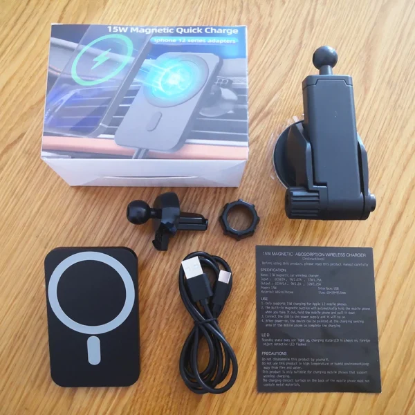 2022 The Best Wireless Charger Universal Car Mobile Phone Holder For iPhone 11 12 13 Pro Max Mini Magnetic Wireless Car Charger