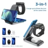 15W wireless charger 3in1 wireless charging stand dock mobile phone universal  wireless charger top sellers 2023