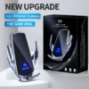 Best Selling Product 2024 Q3 Smart Sensor Car Wireless Charger 15W Qi Fast Charging Auto-clamping Car Phone Holder for Iphone15