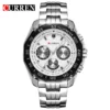 CURREN 8077 High Quality Men Quartz Movement Watch Stainless Steel Strap Wristwatch Fashion Business Sports Style Wrist Watches