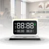 Newest 2 in 1 fast alarm clock Wireless Charger Stand,Cell Phone Holder home 2 in 1 wireless charger with alarm clock