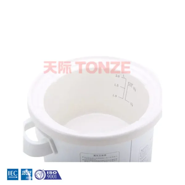 Tonze  Electric home kitchen pot cookers appliance low temperature white ceramic slow cooker with ceramic liner stew crock pot