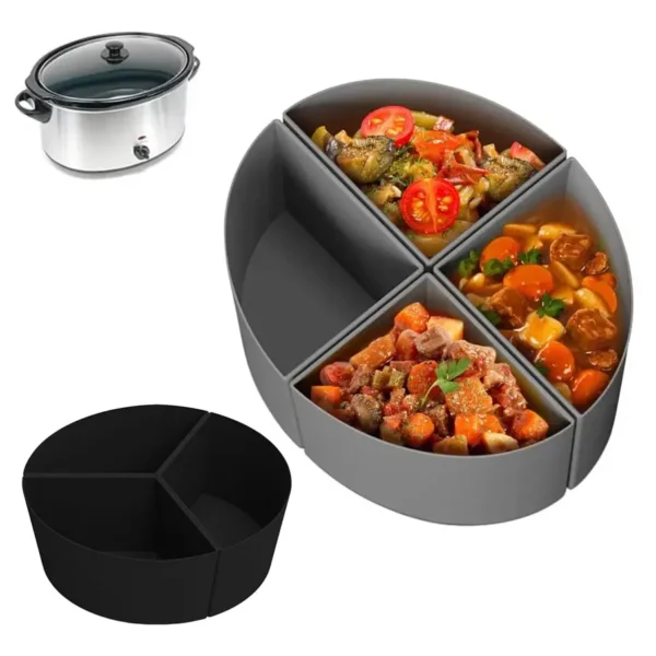 Multi-Purpose Soup Pot Heat Resistant Reusable Compatible Insert Oval Cooker Divider Crock Pot Silicone Crockpot Slow Liner