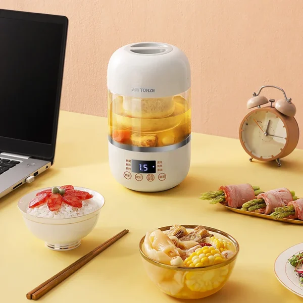 Tonze 700ml Multi-Function Bird Nest Cooker Porridge Soup Stew Cup Mini Slow Cooker To Cook Bird Nest