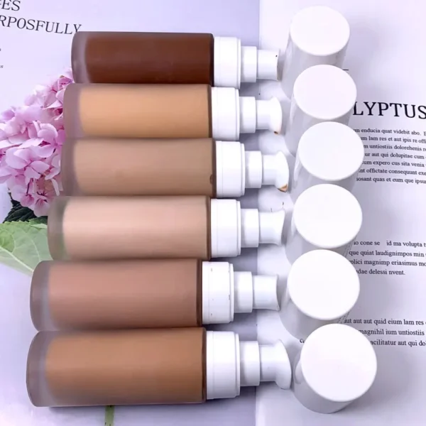 bulk small order makeup liquid private label vegan full cover water proof skin foundation