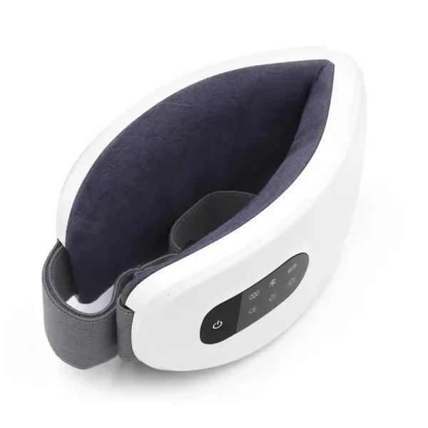 Hot compress and air pressure eye massage equipment foldable wireless portable eye massager with heat