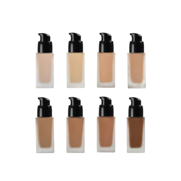 LOW MOQ 1 PCS Nude Makeup Full Coverage SPF Matte Poreless Fit All Skin Liquid Foundation