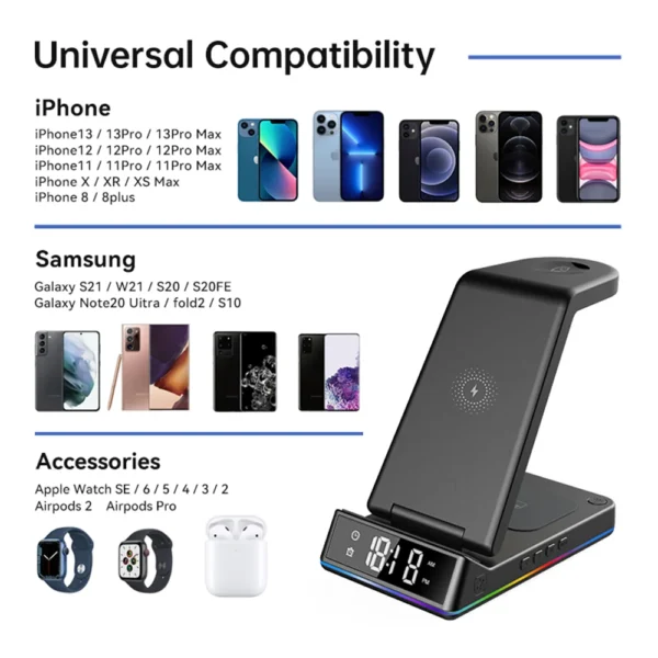 Hf94e26416ac44d559e7b2568d4b992bfL.webp New QI Market Trends Hot Selling Best Qi 5 in 1 Wireless Charger Stand,Foldable 5w/10W/15w Portable Wireless Charger